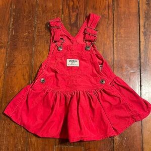 OshKosh: Red Overall Dress